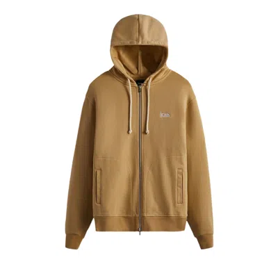 Pre-owned Kith Williams V Zip Up Hoodie 'canvas' | Tan | Men's Size L In Brown