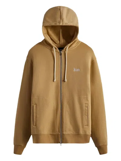 Kith Williams V Zip-up Hoodie In Neutral