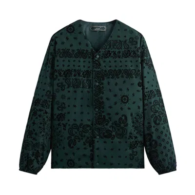 Pre-owned Kith Winfield Quilted Liner 'stadium' In Green