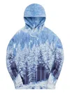 Kith Winter Forest Hoodie In Blue