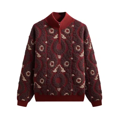 Pre-owned Kith Winter Vine Wyona Quarter Zip 'rhone' | Red | Men's Size Xxl