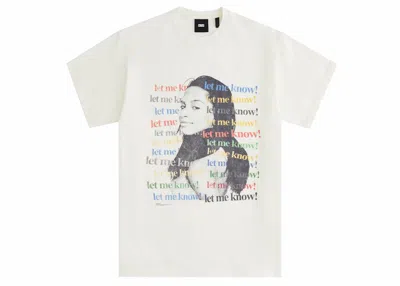 Pre-owned Kith Women Aaliyah At Your Best Vintage Tee Shirt In Sandrift
