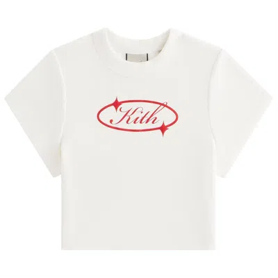 Pre-owned Kith Women Corvin  Gleam Cap Sleeve Tee 'white' | Women's Size Xxl
