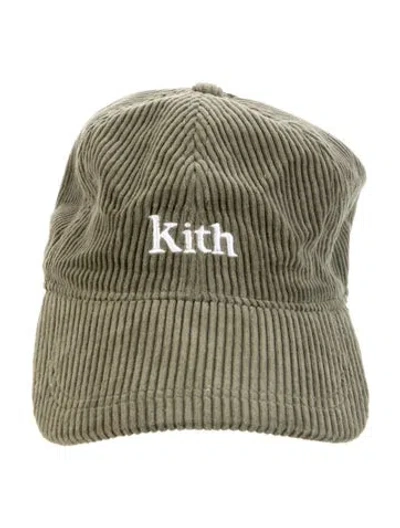Pre-owned Kith Women's Cotton Knit Baseball Cap In Green