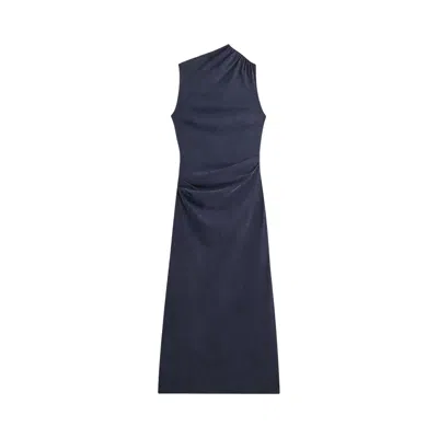 Pre-owned Kith Women Delphi Draped Sueded Gown 'black' | Women's Size Xxl