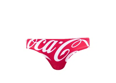 Pre-owned Kith Women's  X Cocacola Bikini Bottom In Red