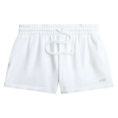 Pre-owned Kith Women Lorah Micro Sweatshort 'white' | Women's Size L