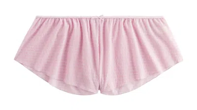 Pre-owned Kith Women's Mesh Tap Shorty Set In Poppet