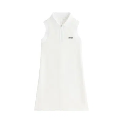 Pre-owned Kith Women Perry Polo Mesh Dress 'white' | Women's Size Xs