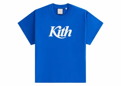 Pre-owned Kith Women Swash Logo Mulberry Vintage Tee Shirt In Laguna