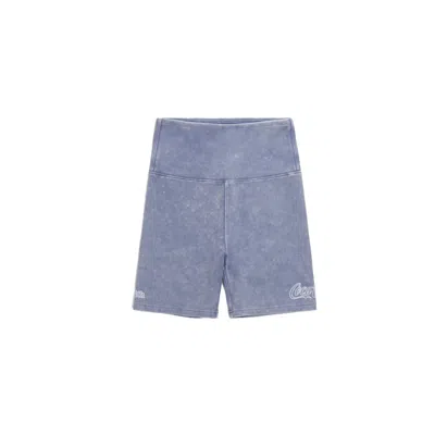 Pre-owned Kith Women X Cocacola Biker Short In Washed Blue