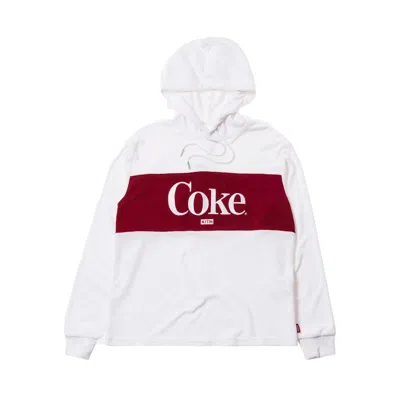 Pre-owned Kith Women X Cocacola Terry Hoodie In White