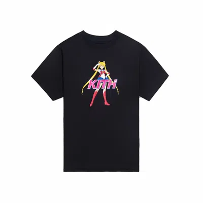 Pre-owned Kith Women X Sailor Moon Mott Tee Shirt In Black