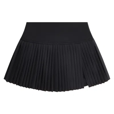 Pre-owned Kith Women Yasmin Pleated Active Skort 'black' | Women's Size L