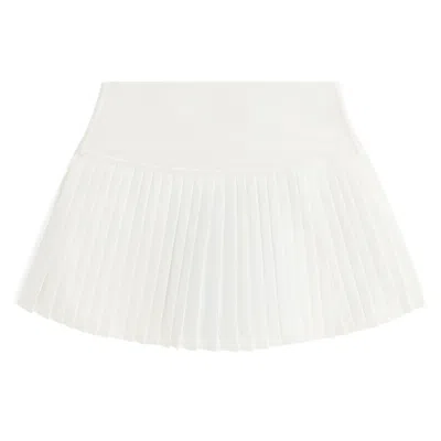Pre-owned Kith Women Yasmin Pleated Active Skort 'white' | Women's Size Xs