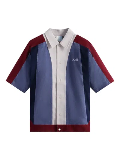 Kith Woodpoint Babycord Shirt In Blue