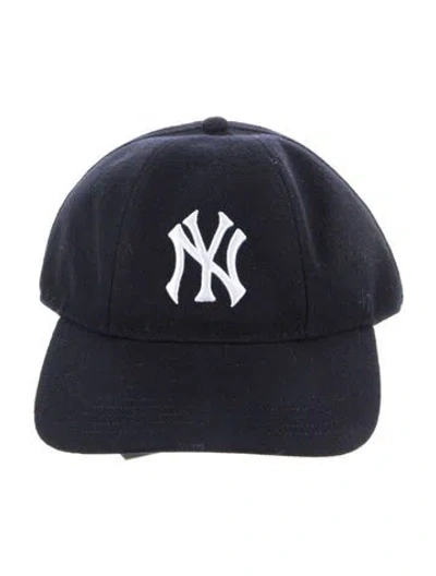 Pre-owned Kith Wool Blend Baseball Cap In Blue