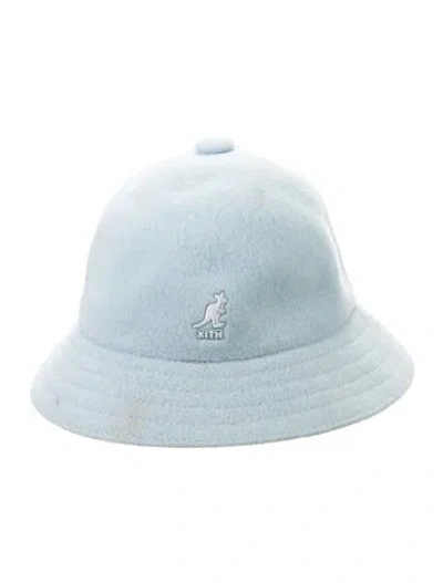 Pre-owned Kith Wool Bucket Hat In Blue