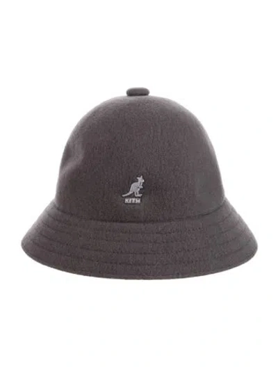 Pre-owned Kith Wool Bucket Hat In Grey