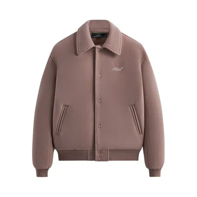 Pre-owned Kith Wool Coaches Jacket 'rose' | Pink | Men's Size Xl