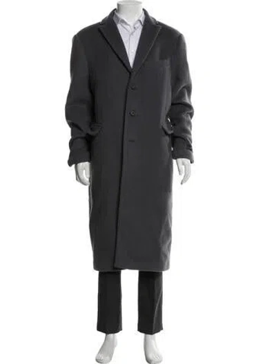 Pre-owned Kith Wool Coat In Gray