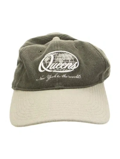 Pre-owned Kith Wool  Embroidered Baseball Cap In Green