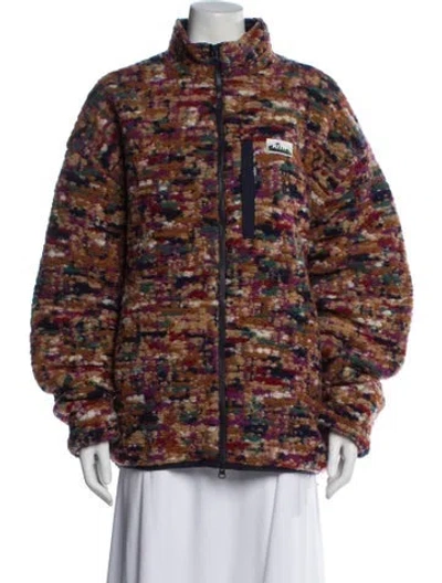 Pre-owned Kith Wool Printed Jacket In Multi