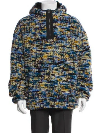 Pre-owned Kith Wool Printed Parka In Black