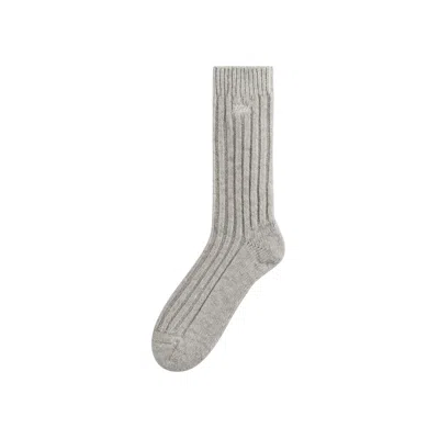 Pre-owned Kith Wool Socks 'light Heather Grey' | Men's Size Onesize In Gray