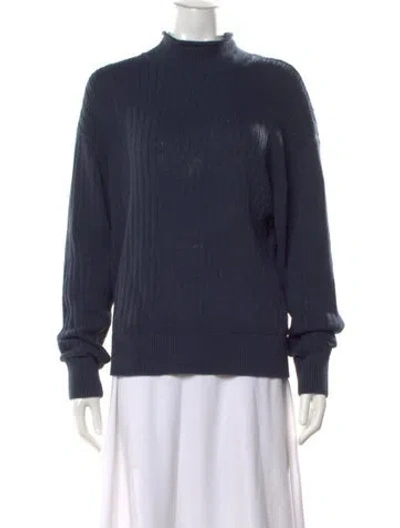 Pre-owned Kith Wool Turtleneck Sweater In Blue