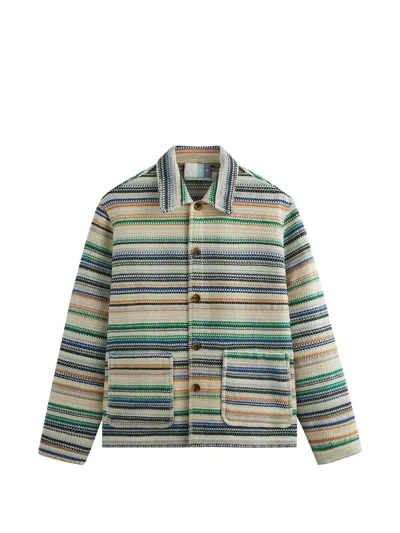 Kith Woven Stripe Coaches Jacket In Multi
