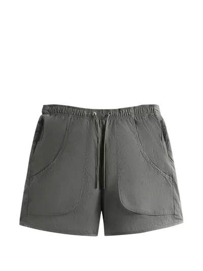 Kith Wrinkle Fowler Running Shorts In Gray