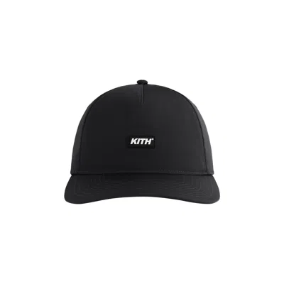 Pre-owned Kith Wrinkle Nylon Bay Low Pinch Crown 'black' | Men's Size Onesize