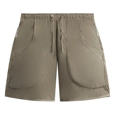 Pre-owned Kith Wrinkle Nylon Fowler Short 'canvas' | Tan | Men's Size L In Brown