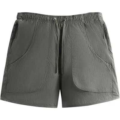 Pre-owned Kith Wrinkle Nylon Fowler Short 'tinge' | Grey | Men's Size S In Gray