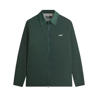 Pre-owned Kith Wrinkle Nylon Jonas Coaches Jacket 'stadium' | Green | Men's Size M