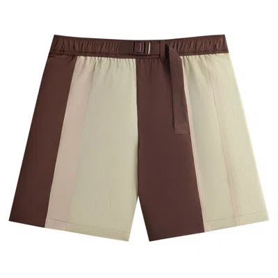 Pre-owned Kith Wrinkle Nylon Mason Short 'contract' In Multi-color