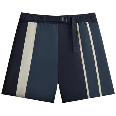 Pre-owned Kith Wrinkle Nylon Mason Short 'wave' In Blue