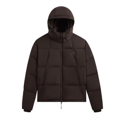 Pre-owned Kith Wrinkle Nylon Midi Puffer 'incognito' | Brown | Men's Size M