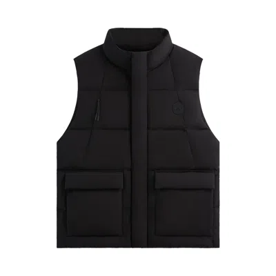 Pre-owned Kith Wrinkle Nylon Midi Vest 'black'