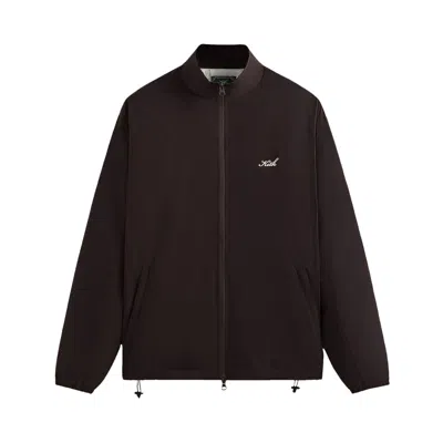 Pre-owned Kith Wrinkle Nylon Windsor Panelled Track Jacket 'kindling' | Brown | Men's Size S