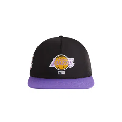 Pre-owned Kith X '47 For Nba All-star Los Angeles Lakers Sl Hitch Snapback 'black' | Men's Size Onesize