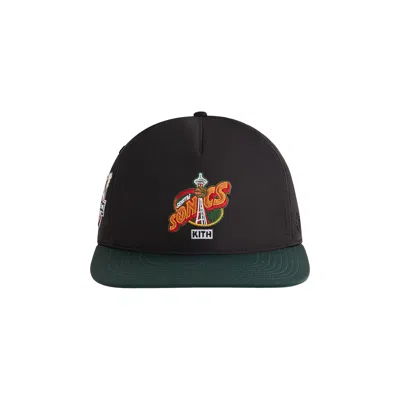 Pre-owned Kith X '47 For Nba All-star Seattle Supersonics Sl Hitch Snapback 'black' | Men's Size Onesize