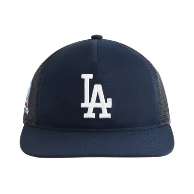 Pre-owned Kith X '47 For The Los Angeles Dodgers Sl Hitch Trucker Hat 'nocturnal' | Blue | Men's Size Onesize