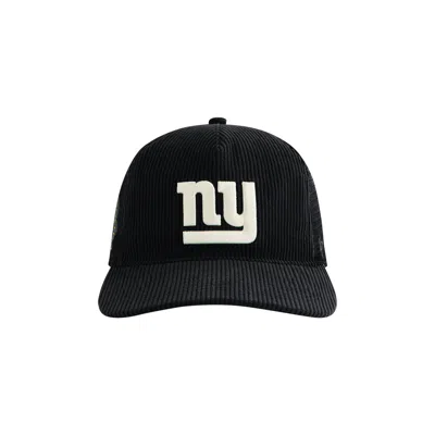 Pre-owned Kith X '47 For The New York Giants Corduroy Trucker Hat 'black' | Men's Size Onesize