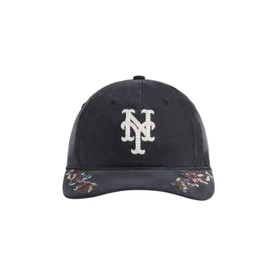 Pre-owned Kith X '47 For The New York Mets Cupro Linen Franchise Ls Cap 'black' | Men's Size S