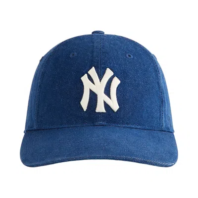 Pre-owned Kith X '47 For The New York Yankees Denim Franchise Ls Cap 'sway' | Blue | Men's Size Xl