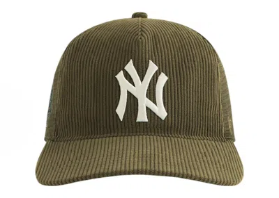 Pre-owned Kith X '47 X New York Yankees Corduroy Trucker Hat In Tinge