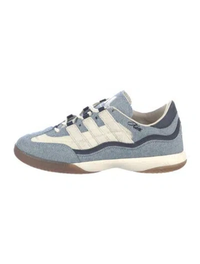 Pre-owned Kith X Adidas Denim Colorblock Pattern Sneakers W/ Tags In Blue