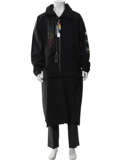 Pre-owned Kith X Adidas Graphic Print Parka In Black